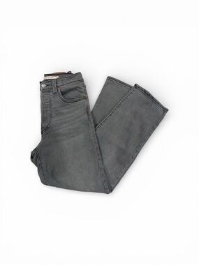 Levi's Women's Charcoal Gray Straight-Leg Jeans